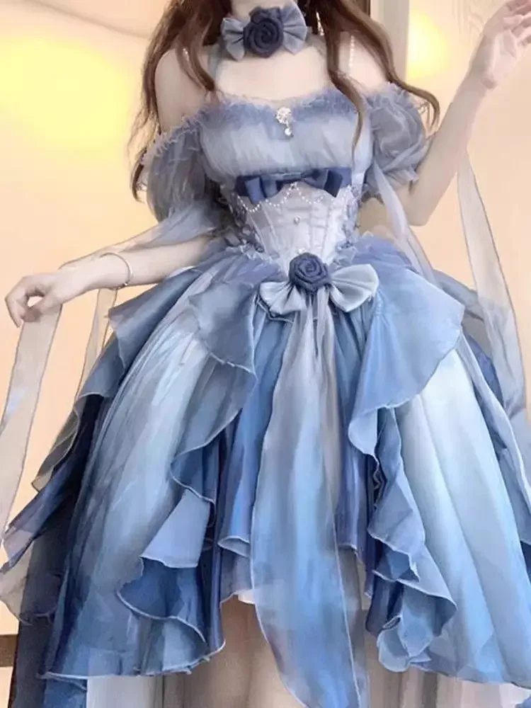 Fairy Sweet Flowers Wedding Lolita Dress Heavy Industry Trailing Fluffy Birthday Princess Dress Women 2025 Spring and Summer New
Fairy Sweet Flowers Wedding Lolita Dress Heavy Industry Trailing Fluffy Birthday Princess Dress Women 2025 Spring and Summer New