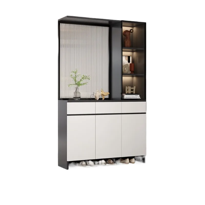 The entrance cabinet is opposite the door, the living room screen partition cabinet, door shoe cabinet, and glass
The entrance cabinet is opposite the door, the living room screen partition cabinet, door shoe cabinet, and glass