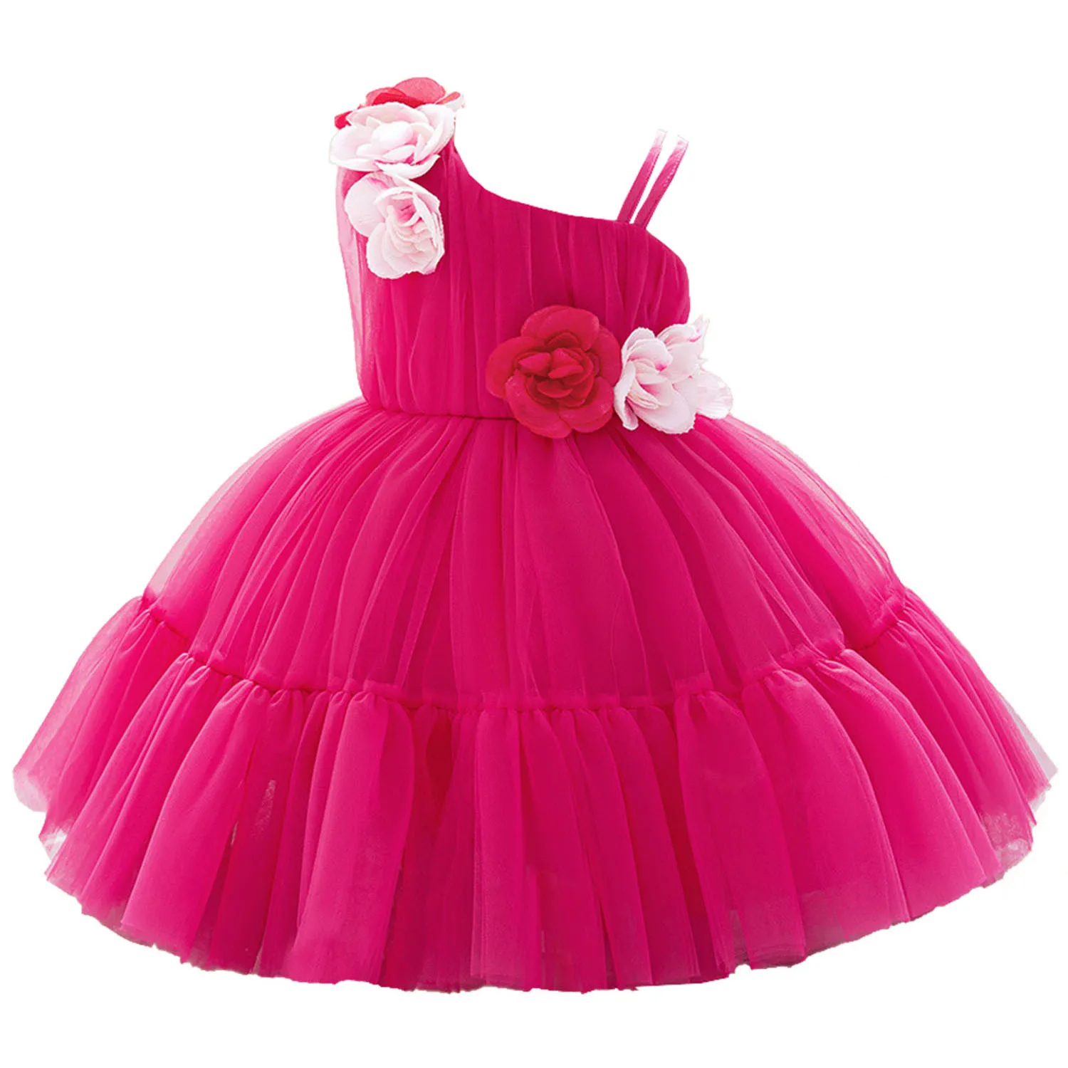 6M-4 Years Baby Toddler One Shoulder 3D Flower Girl Birthday Party Graduation Ceremony Pageant Tuller Dress
6M-4 Years Baby Toddler One Shoulder 3D Flower Girl Birthday Party Graduation Ceremony Pageant Tuller Dress