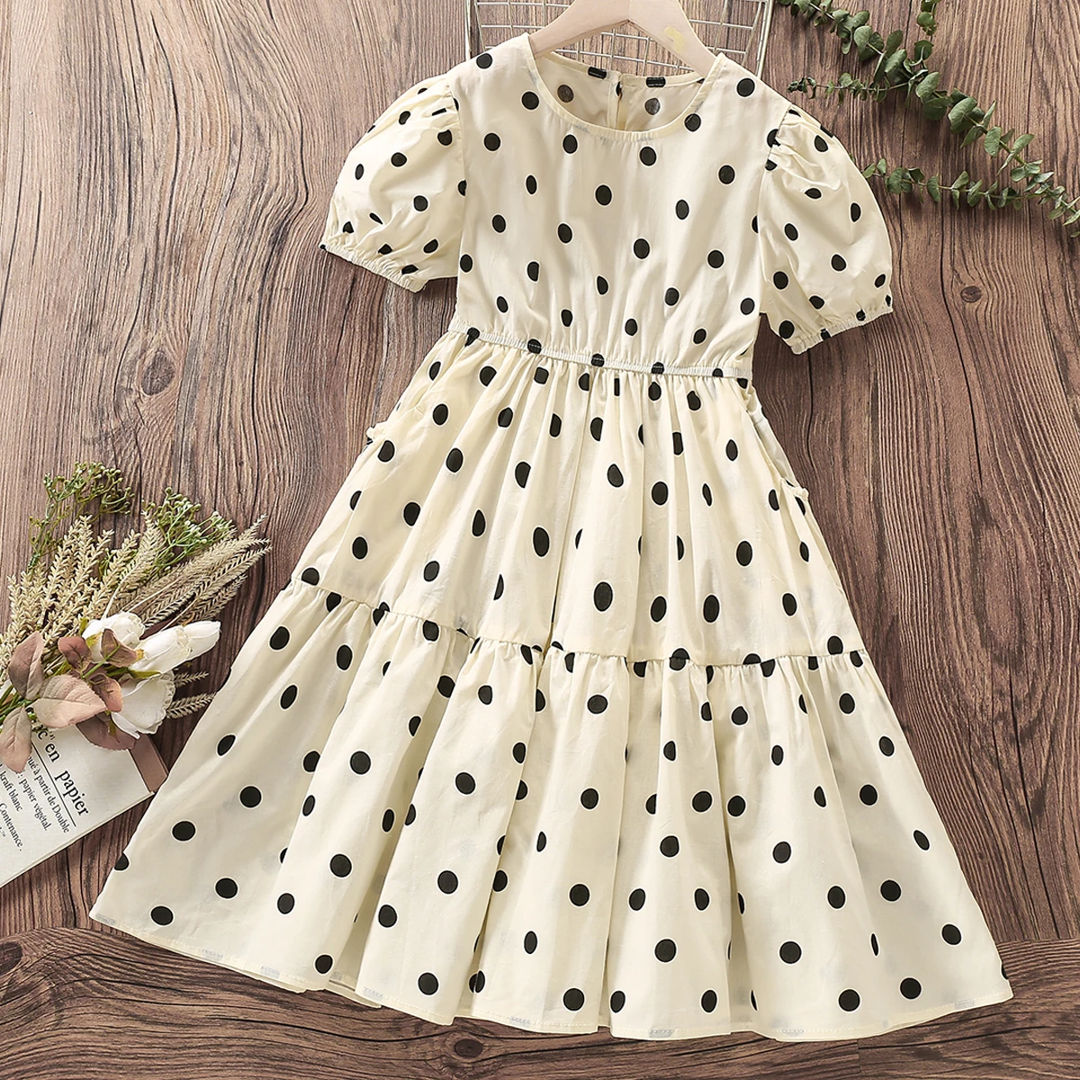 Summer Kids Dot Print Dresses for Girls Clothes Baby Outfits Princess Teenagers Short Sleeve Children Costumes 4 6 8 10 12 Years
Summer Kids Dot Print Dresses for Girls Clothes Baby Outfits Princess Teenagers Short Sleeve Children Costumes 4 6 8 10 12 Years