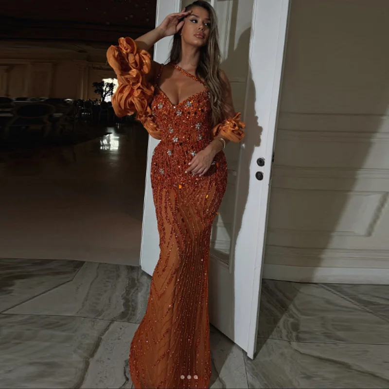 Изысканные платья для выпускного вечера по индивидуальному заказу, платье для выпускного вечера с блестками и бисером, вечерние платья русалки с открытыми плечами, Vestidos De Noche
Изысканные платья для выпускного вечера по индивидуальному заказу, платье для выпускного вечера с блестками и бисером, вечерние платья русалки с открытыми плечами, Vestidos De Noche