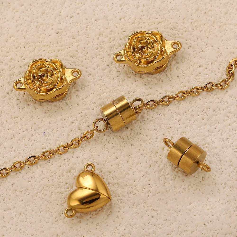 2sets Gold Plated Magnetic Clasps Round Heart Connectors Handmade for Jewelry Making DIY Bracelets Necklace Accessories Supplies
2sets Gold Plated Magnetic Clasps Round Heart Connectors Handmade for Jewelry Making DIY Bracelets Necklace Accessories Supplies
