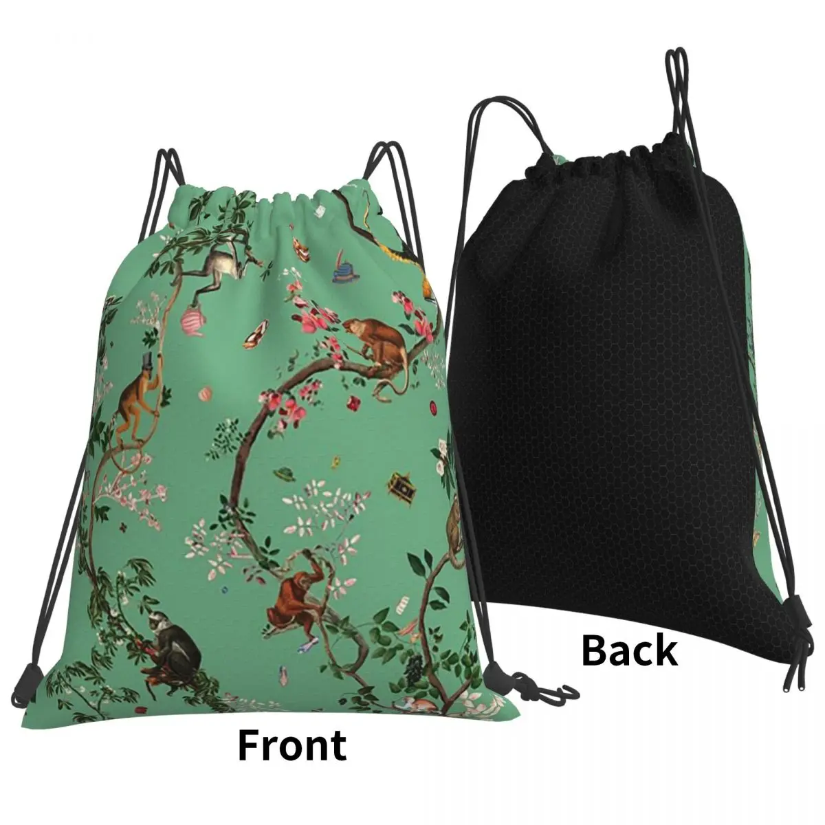 Monkey World Green Backpacks Fashion Drawstring Bags Sports Bag Book Bags for Travel Students
Monkey World Green Backpacks Fashion Drawstring Bags Sports Bag Book Bags for Travel Students