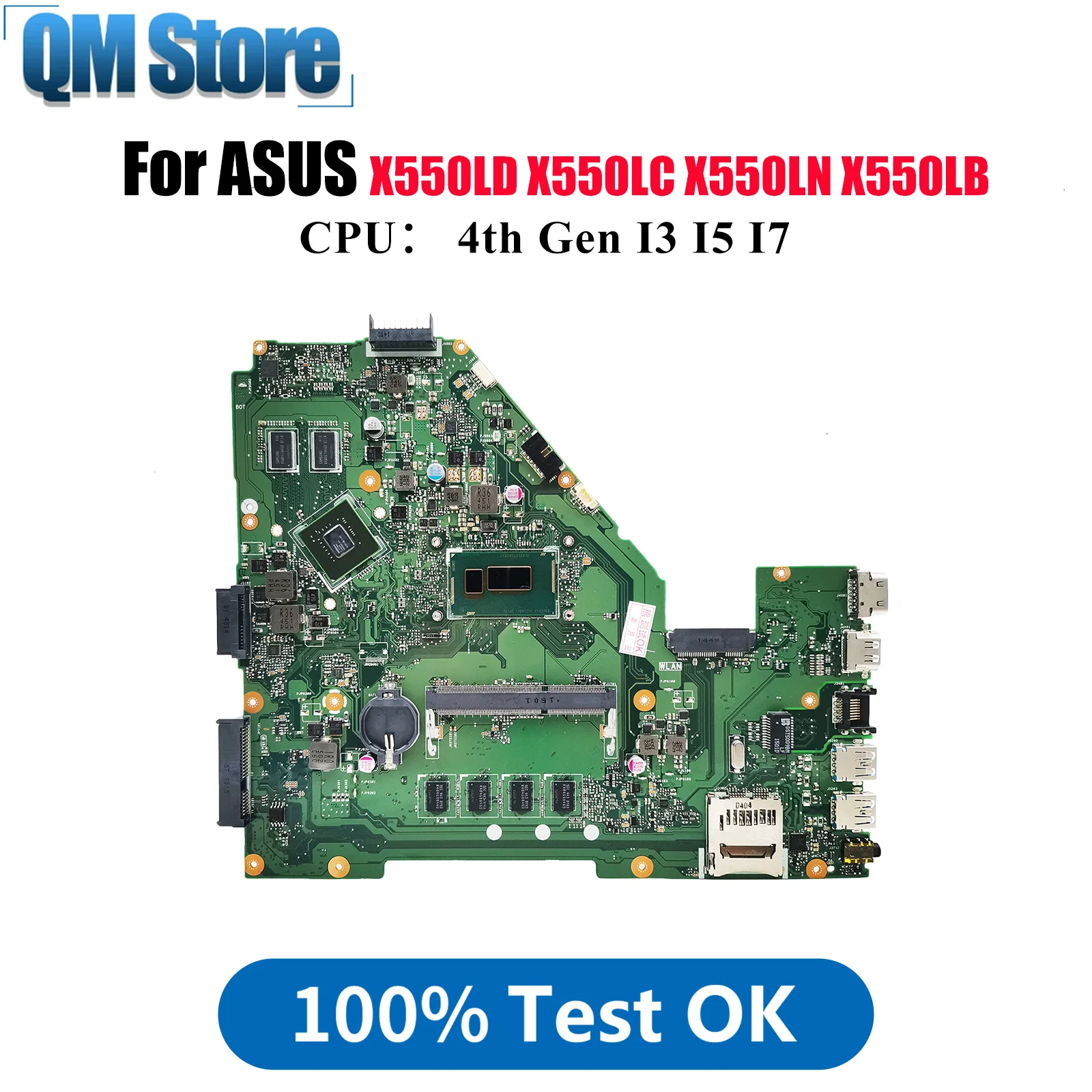 Материнская плата для ноутбука X550LD для ASUS VivoBook X550LD X550LB X550L R510L X552L X550LN X550LC Y581L с процессором I3 I5 I7 stk
Материнская плата для ноутбука X550LD для ASUS VivoBook X550LD X550LB X550L R510L X552L X550LN X550LC Y581L с процессором I3 I5 I7 stk