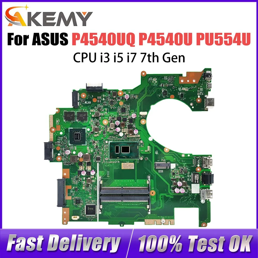 P4540UQ Notebook Mainboard For ASUS PRO P4540U PU554U P454U Laptop Motherboard i3-7100U i5-7200U i7-7500U CPU 940MX
P4540UQ Notebook Mainboard For ASUS PRO P4540U PU554U P454U Laptop Motherboard i3-7100U i5-7200U i7-7500U CPU 940MX