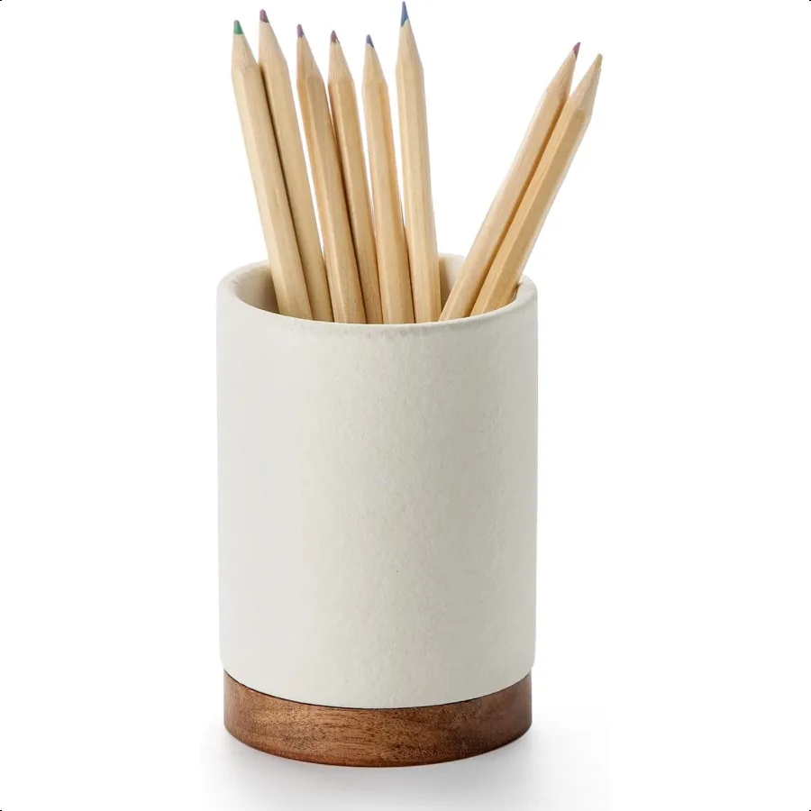 Pen Holder for Desk Ceramic Pencil Organizer and Makeup Brush Holder Office Decor and Desk Accessories Perfect Office Organizat
Pen Holder for Desk Ceramic Pencil Organizer and Makeup Brush Holder Office Decor and Desk Accessories Perfect Office Organizat