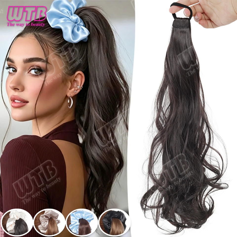 Ponytail Synthetic Wig Elastic Band Style Volumizing Big Wave Curls Ponytail Suitable for Women's Daily Life Holidays and Events
Ponytail Synthetic Wig Elastic Band Style Volumizing Big Wave Curls Ponytail Suitable for Women's Daily Life Holidays and Events