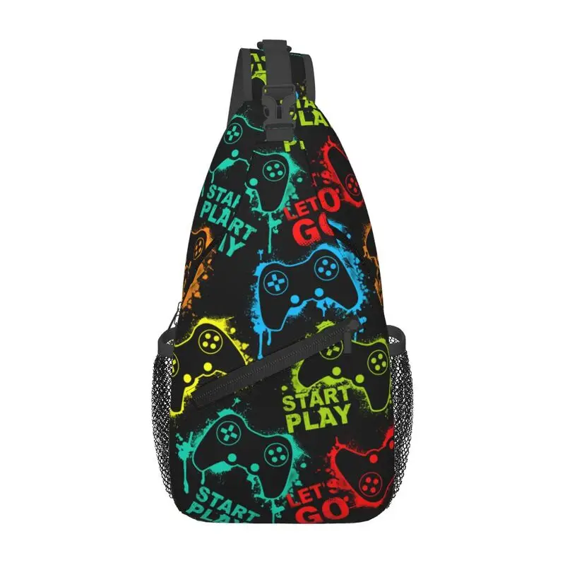 Custom Game Controller Sling Crossbody Backpack Men Custom Gamer Gift Chest Shoulder Bag for Traveling Daypack
Custom Game Controller Sling Crossbody Backpack Men Custom Gamer Gift Chest Shoulder Bag for Traveling Daypack