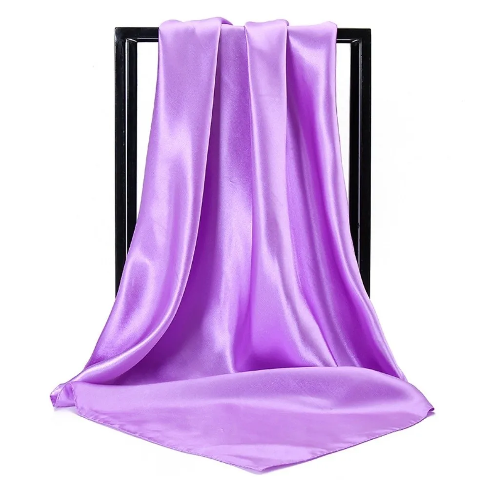 New 90cm Head Scarf Solid Color Satin Scarf Shawl Decorative Square Hijab Headband Hair Accessories
New 90cm Head Scarf Solid Color Satin Scarf Shawl Decorative Square Hijab Headband Hair Accessories