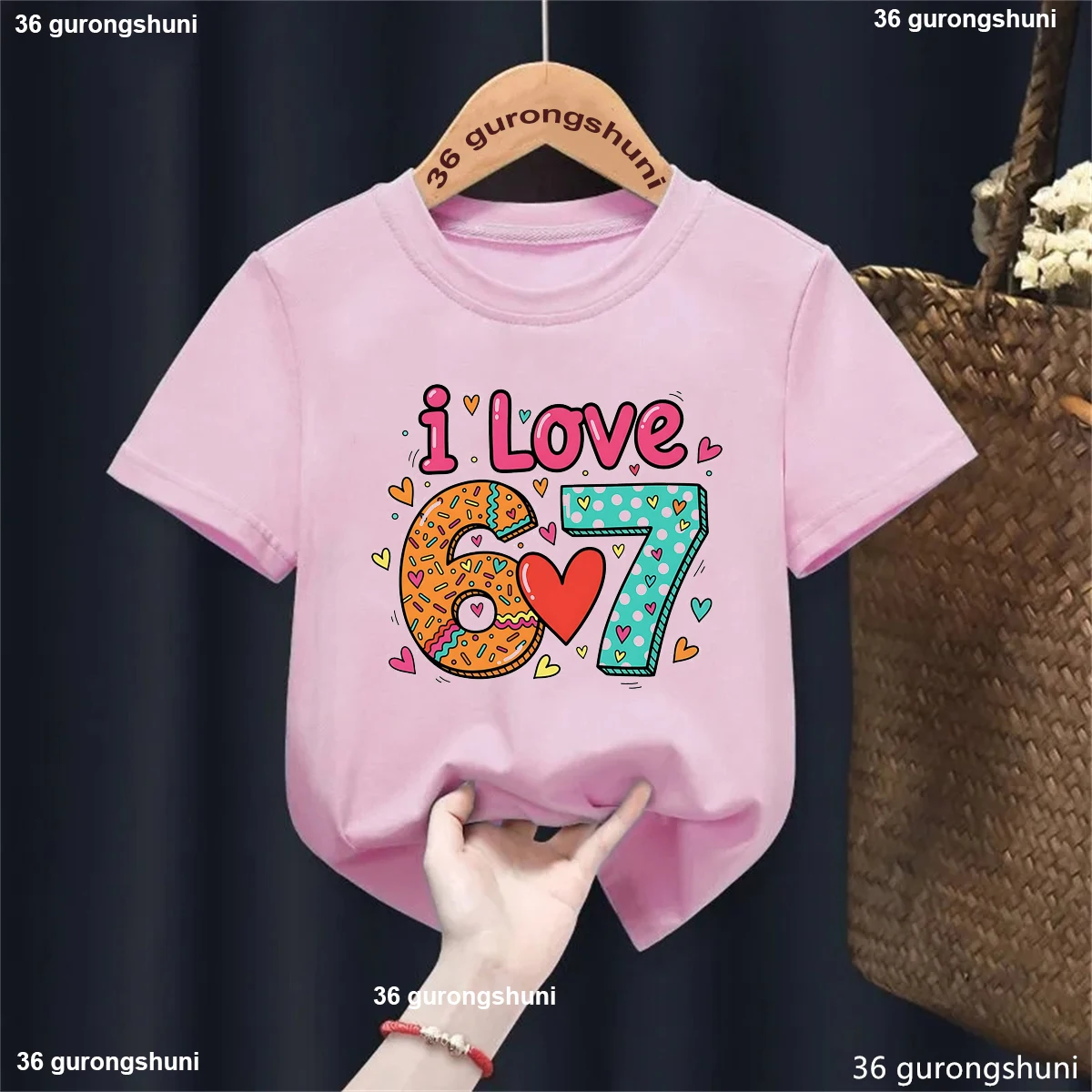 I Love 67 Six Seven Meme Letter Printed T Shirt Girls Funny Kids Clothes White/Black/Pink/Blue/Yellow/Blue T-Shirt
I Love 67 Six Seven Meme Letter Printed T Shirt Girls Funny Kids Clothes White/Black/Pink/Blue/Yellow/Blue T-Shirt