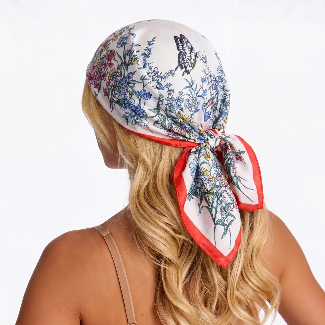 Scarf Square Luxury Handkerchief Hijab Bandana Silk Scarves Woman Headscarf Fashion Print Wraps Shawl Neckerchief Turban
Scarf Square Luxury Handkerchief Hijab Bandana Silk Scarves Woman Headscarf Fashion Print Wraps Shawl Neckerchief Turban