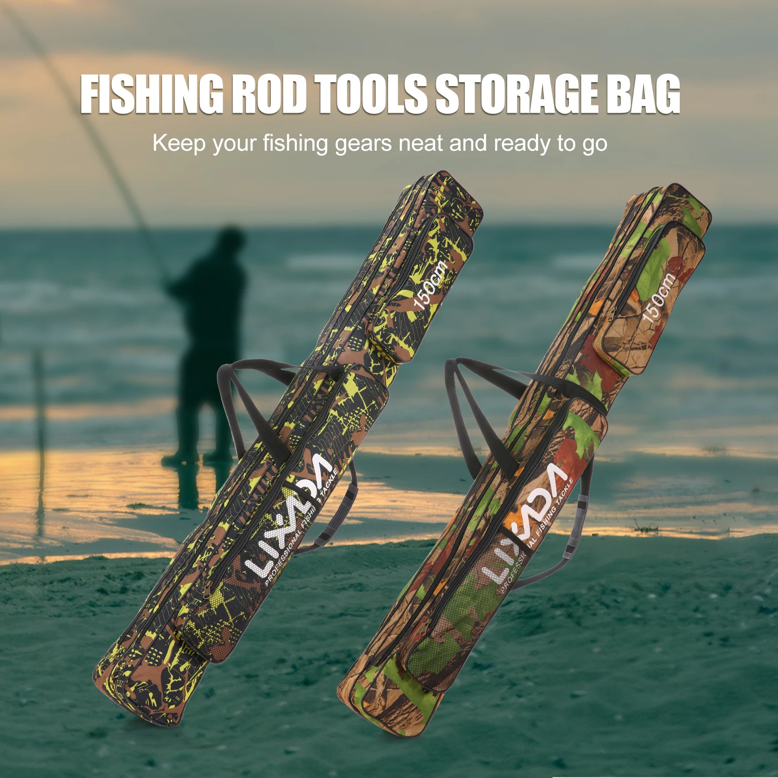 Lixada 120/150cm Fishing Bag Double Layer Large Capacity Fishing Rod Tackle Bag For Outdoor Fishing Accessories
Lixada 120/150cm Fishing Bag Double Layer Large Capacity Fishing Rod Tackle Bag For Outdoor Fishing Accessories