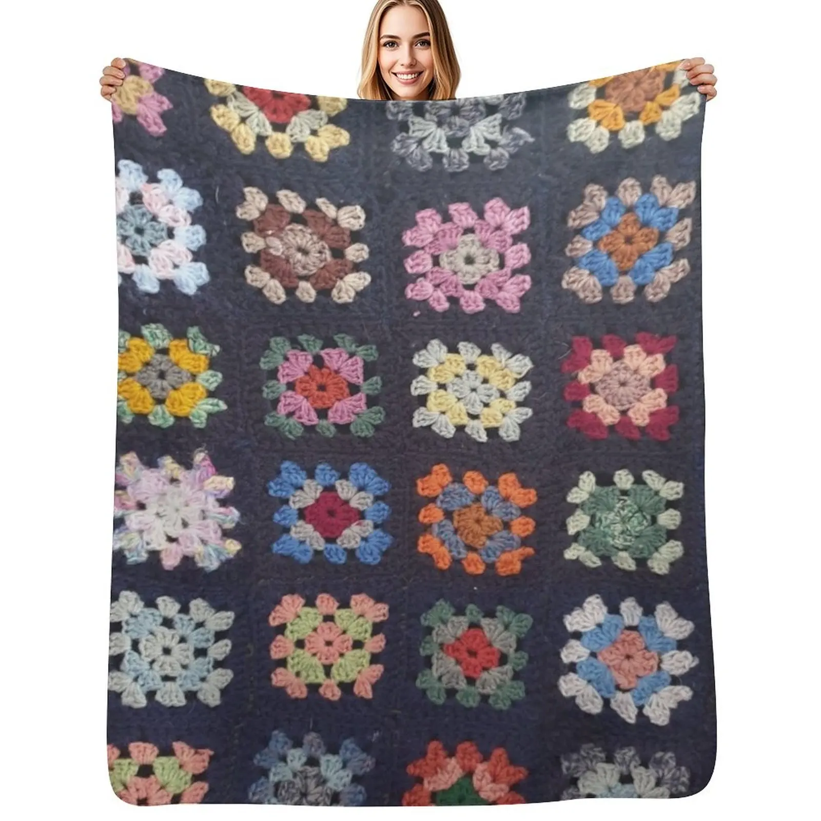 Vintage Crochet Blanket Throw Blanket Warm Napping Blanket for Office Couch Bed
Vintage Crochet Blanket Throw Blanket Warm Napping Blanket for Office Couch Bed