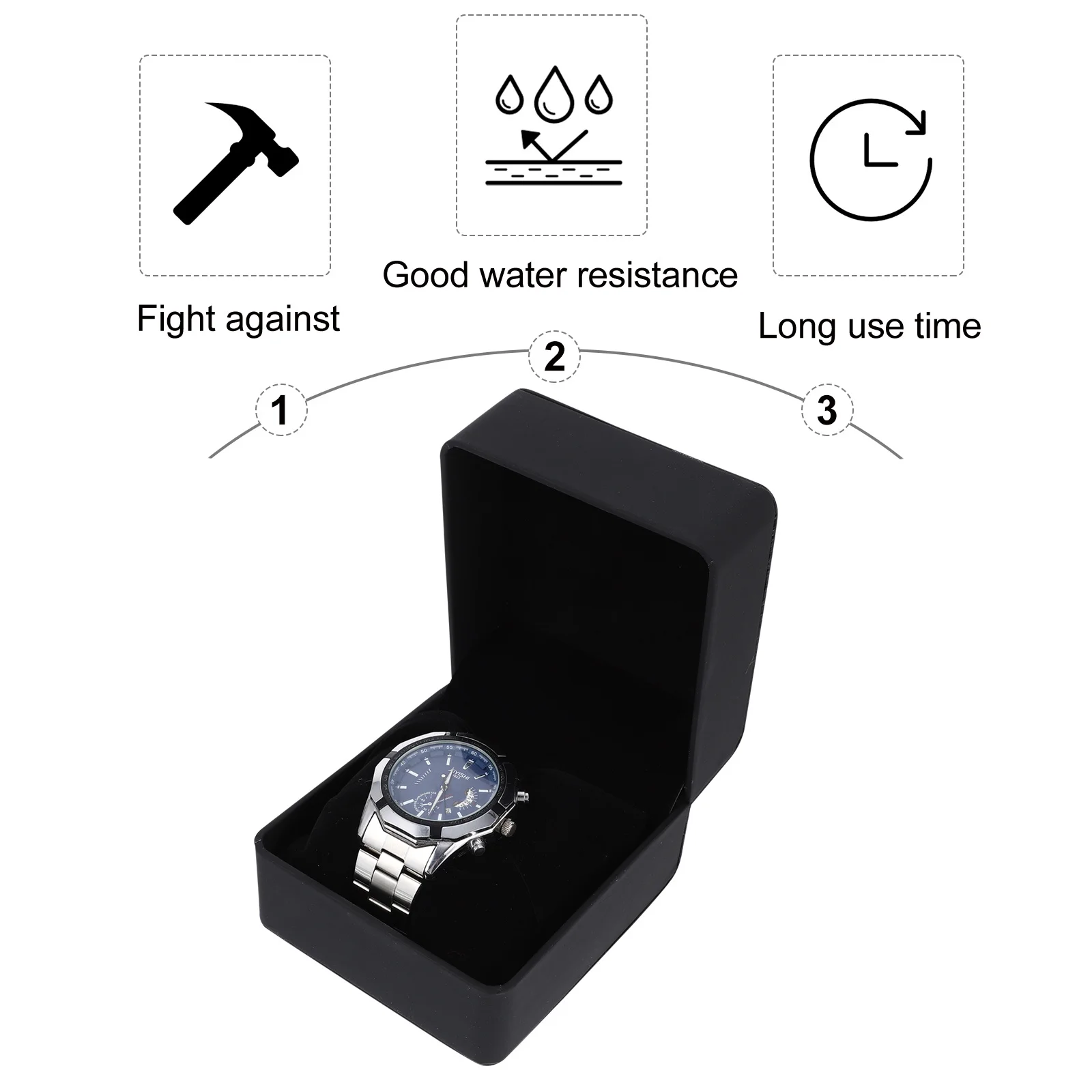 2 pcs Pu Storage Boxes Multi-Function Boxes Jewelry Organizer Elegant Watch Case Gift Box Watch Display Case 
2 pcs Pu Storage Boxes Multi-Function Boxes Jewelry Organizer Elegant Watch Case Gift Box Watch Display Case