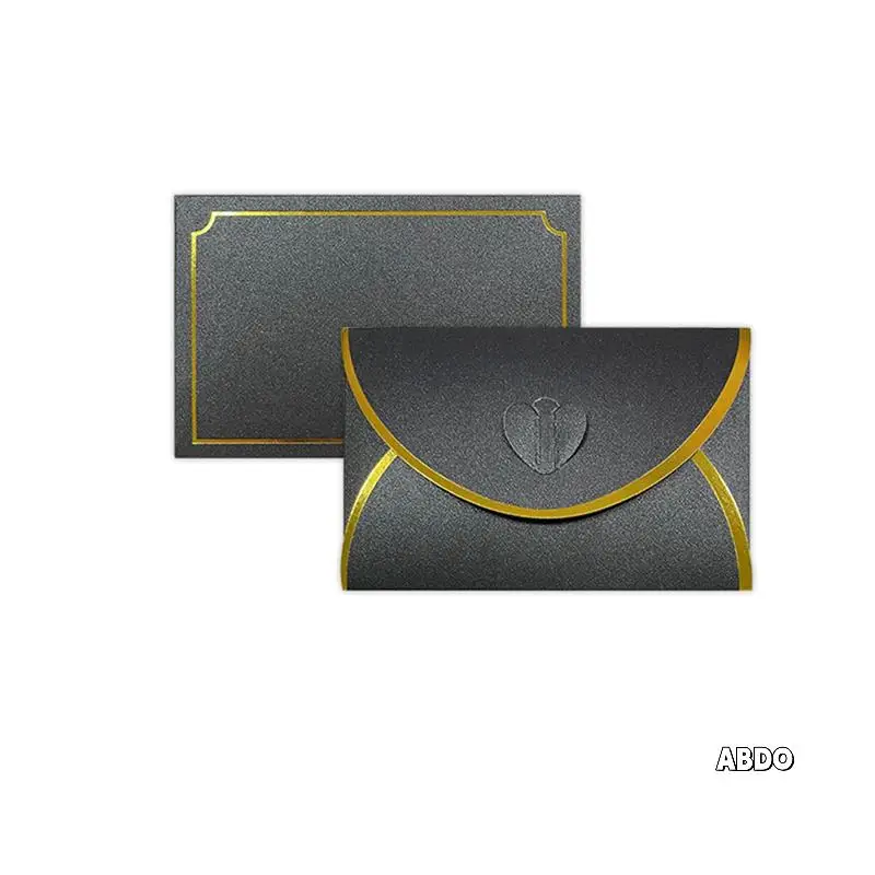 50Pcs Envelopes With Gold Border Business High-End Envelope For Note Cards, Wedding Carbon Black
50Pcs Envelopes With Gold Border Business High-End Envelope For Note Cards, Wedding Carbon Black