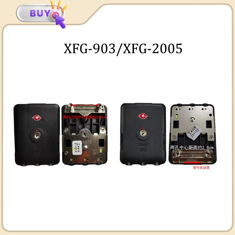 Для XFG-903/XFG-2005 оригинальный таможенный замок для багажа, аксессуары для багажа, кодовый замок, простая портативность, защита от кражи
Для XFG-903/XFG-2005 оригинальный таможенный замок для багажа, аксессуары для багажа, кодовый замок, простая портативность, защита от кражи