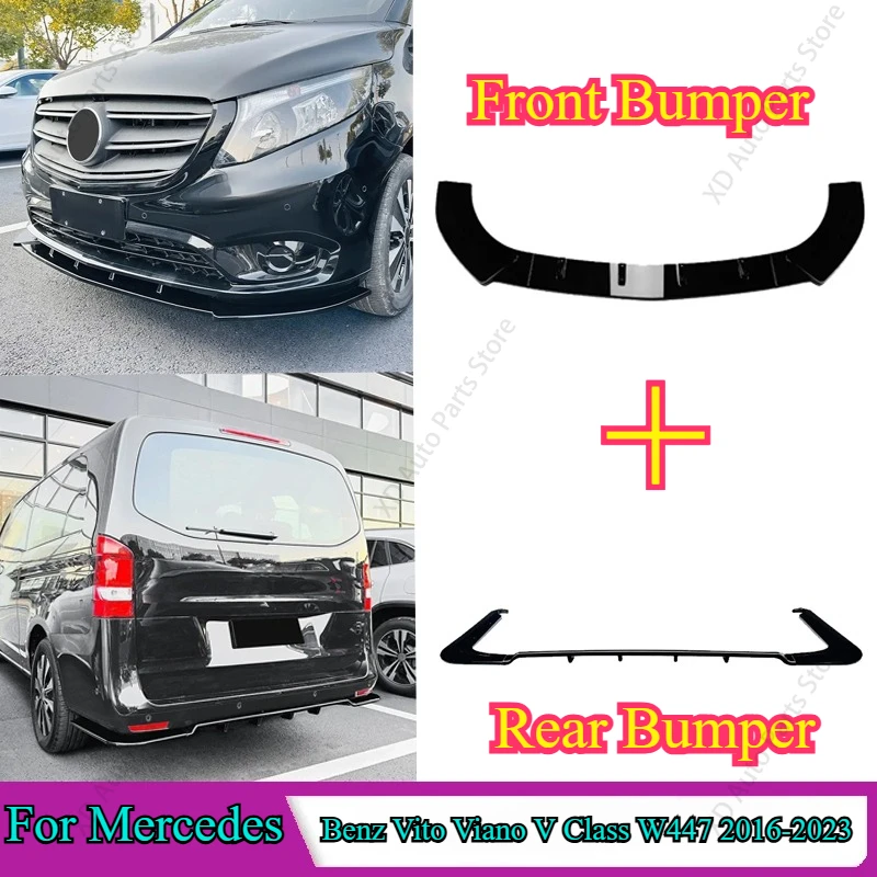 Front Bumper Lip+Rear Diffuser For Mercedes Benz Vito Viano V Class W447 V220 V250 V260 2016-2023 Car Lower Lip Board Splitter
Front Bumper Lip+Rear Diffuser For Mercedes Benz Vito Viano V Class W447 V220 V250 V260 2016-2023 Car Lower Lip Board Splitter