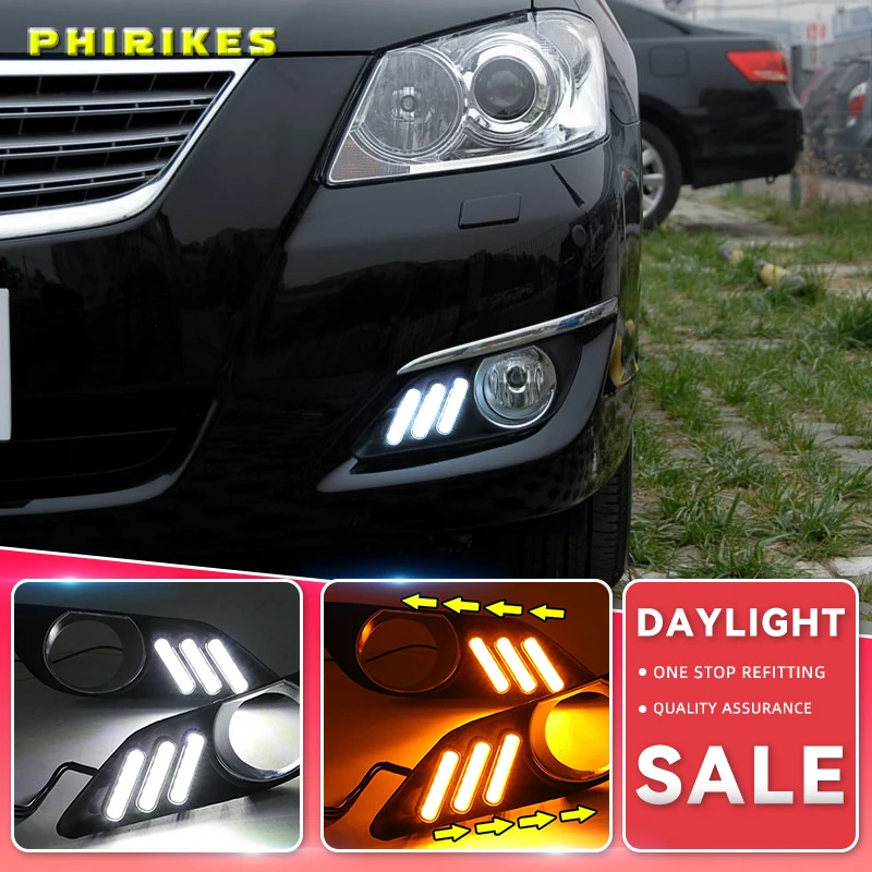 2PCS LED Daytime Running Light For Toyota Camry 2006 2007 2008 DRL Cover Fog Lamp Car-Styling External Front Fog Lamp
2PCS LED Daytime Running Light For Toyota Camry 2006 2007 2008 DRL Cover Fog Lamp Car-Styling External Front Fog Lamp