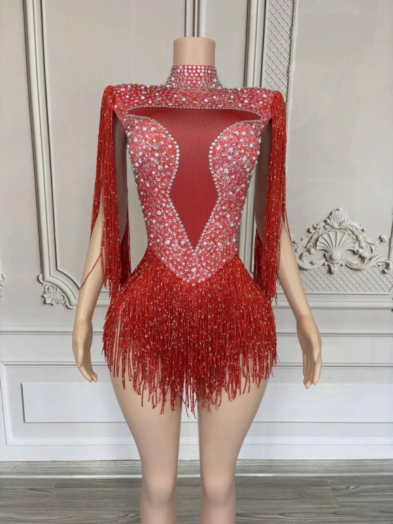 Sparkly Rhinestones Bodysuit Exaggerated StagePerformance Clothing Women Nightclub DancerSinger Concert Drag Queen Costume C443
Sparkly Rhinestones Bodysuit Exaggerated StagePerformance Clothing Women Nightclub DancerSinger Concert Drag Queen Costume C443