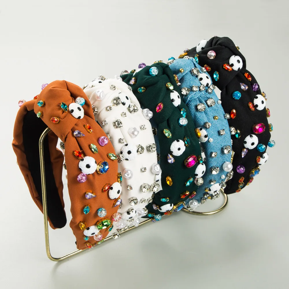 Fashion New Football Series Headband Personalized Baroque Hand Sewn Crystal Diamond High Skull Top Headband
Fashion New Football Series Headband Personalized Baroque Hand Sewn Crystal Diamond High Skull Top Headband
