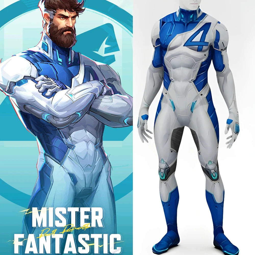Marvel Rivals Mr Fantastic 4 PS5 Cosplay NEW GAME Superhero Spandex Zentai Bodysuit Outfits Mr Fantastic Halloween Costume Adult
Marvel Rivals Mr Fantastic 4 PS5 Cosplay NEW GAME Superhero Spandex Zentai Bodysuit Outfits Mr Fantastic Halloween Costume Adult