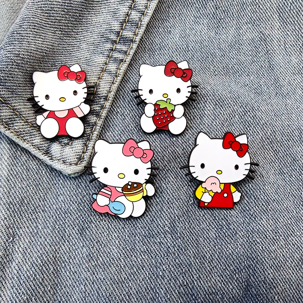 1pcs/4pcs Sanrio Anime Hello Kitty Brooch Enamel Pins Kawaii Cartoon Cute Badge Versatile Accessories for Clothing Bag Pins Gift
1pcs/4pcs Sanrio Anime Hello Kitty Brooch Enamel Pins Kawaii Cartoon Cute Badge Versatile Accessories for Clothing Bag Pins Gift