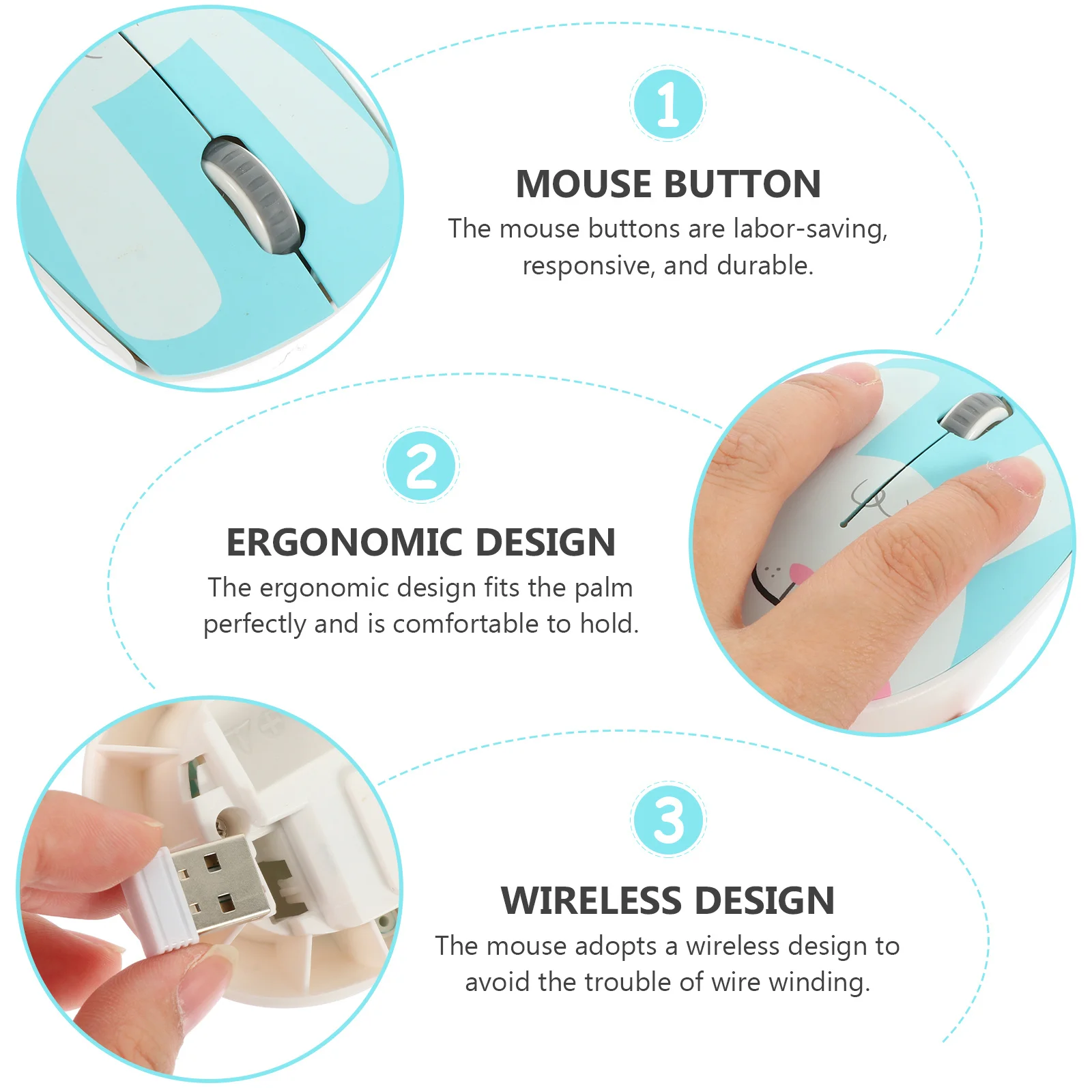 Беспроводная мышь 2,4 ГГц, бесшумная оптическая мышь с мультяшными животными, портативная эргономичная для ноутбука, ноутбука, офисного использования
Беспроводная мышь 2,4 ГГц, бесшумная оптическая мышь с мультяшными животными, портативная эргономичная для ноутбука, ноутбука, офисного использования