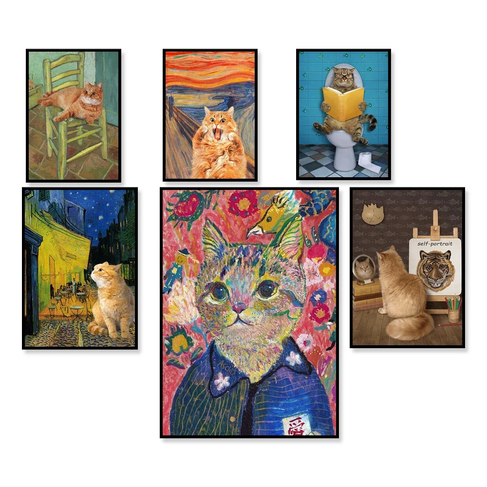 Cafe Terrace At Night With A Cat, Vincent Van Gogh, Original Oil Painting, Cat Portrait Print , Vintage Wall Art, Unique Gifts
Cafe Terrace At Night With A Cat, Vincent Van Gogh, Original Oil Painting, Cat Portrait Print , Vintage Wall Art, Unique Gifts