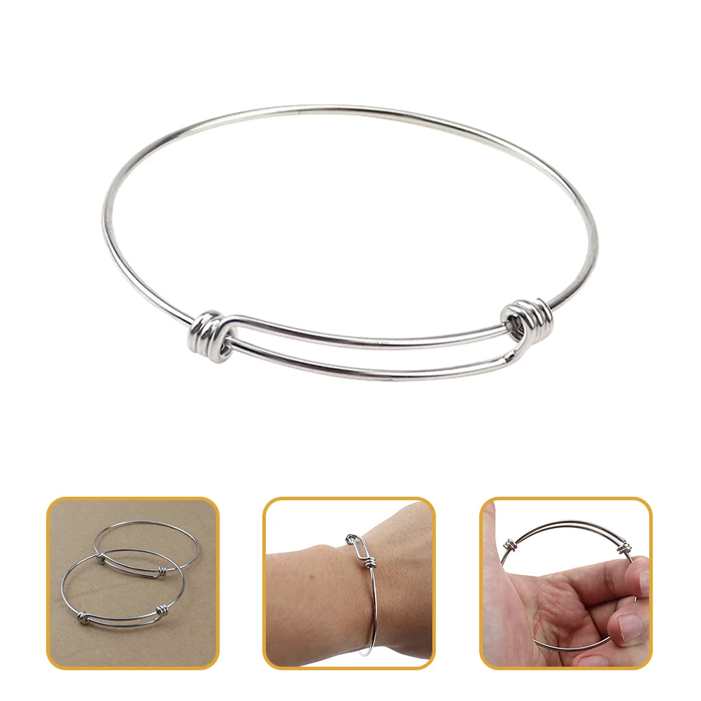 5 Pcs Adjustable Bracelet DIY Making Wire Jewelry Coil Accessories Expandable Bangle Bracelets Stainless Steel Bangles
5 Pcs Adjustable Bracelet DIY Making Wire Jewelry Coil Accessories Expandable Bangle Bracelets Stainless Steel Bangles