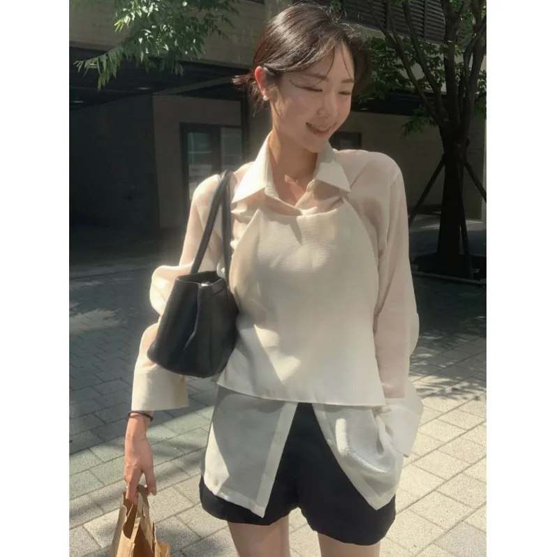 Женский корейский топ с текстурой irt, женский ленивый топ с ремешком, комплект из двух предметов с воротником на весну, осень и зиму
Женский корейский топ с текстурой irt, женский ленивый топ с ремешком, комплект из двух предметов с воротником на весну, осень и зиму