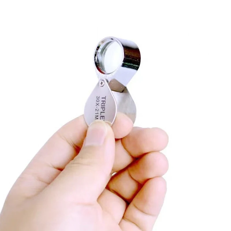 Creamily 10X-30X Pocket Metal Magnifying Glass Jewelers Eye Tool Jewellery Folding Loupe Glass Lens Reading Magnifier Tool
Creamily 10X-30X Pocket Metal Magnifying Glass Jewelers Eye Tool Jewellery Folding Loupe Glass Lens Reading Magnifier Tool