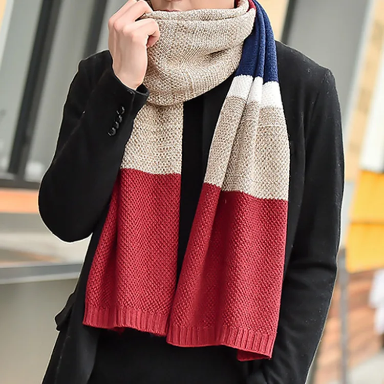 Men's Knitted Scarf Thick Warm Woolen Winter Fashion Retro Style Knit Scarf Neck Warmer Durable Quality Chinese Manufacturer
Men's Knitted Scarf Thick Warm Woolen Winter Fashion Retro Style Knit Scarf Neck Warmer Durable Quality Chinese Manufacturer