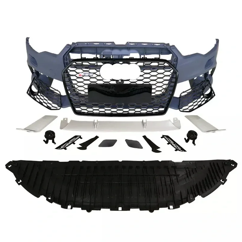 Good Quality Front Bumper with Grille Rear Lip Body Kit for Audi A6 2012-2015 Upgrade to RS6 Model
Good Quality Front Bumper with Grille Rear Lip Body Kit for Audi A6 2012-2015 Upgrade to RS6 Model