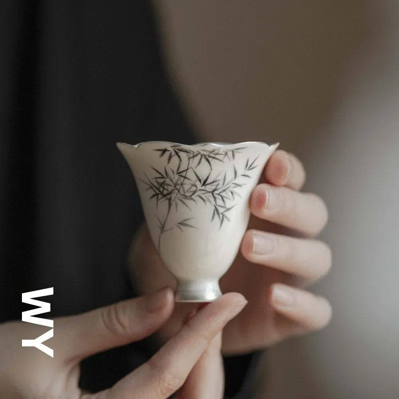 Chinese Sle Hand-Painted Bamboo Petal Cerc Tea Cup High Foot Owner Cup for Tea Appreciation And Dining Utensils
Chinese Sle Hand-Painted Bamboo Petal Cerc Tea Cup High Foot Owner Cup for Tea Appreciation And Dining Utensils