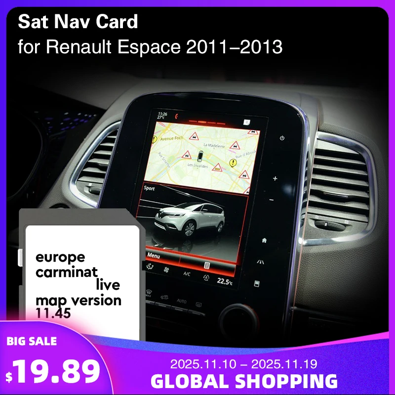 USE for Renault Espace 2011 2012 2013 SD Card 8GB Carminat Live 11.45 Coverage Poland France Europe Maps GPS Memory Card
USE for Renault Espace 2011 2012 2013 SD Card 8GB Carminat Live 11.45 Coverage Poland France Europe Maps GPS Memory Card