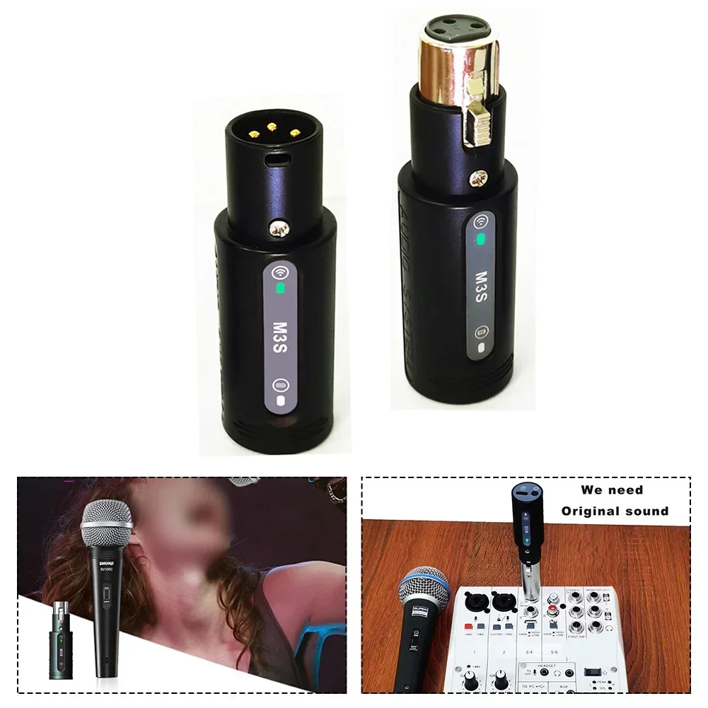 High-Resolution Wireless Microphone Adapter 164ft Range & Built-in Mic Booster Wireless Microphone Transmitter Receiver System
High-Resolution Wireless Microphone Adapter 164ft Range & Built-in Mic Booster Wireless Microphone Transmitter Receiver System