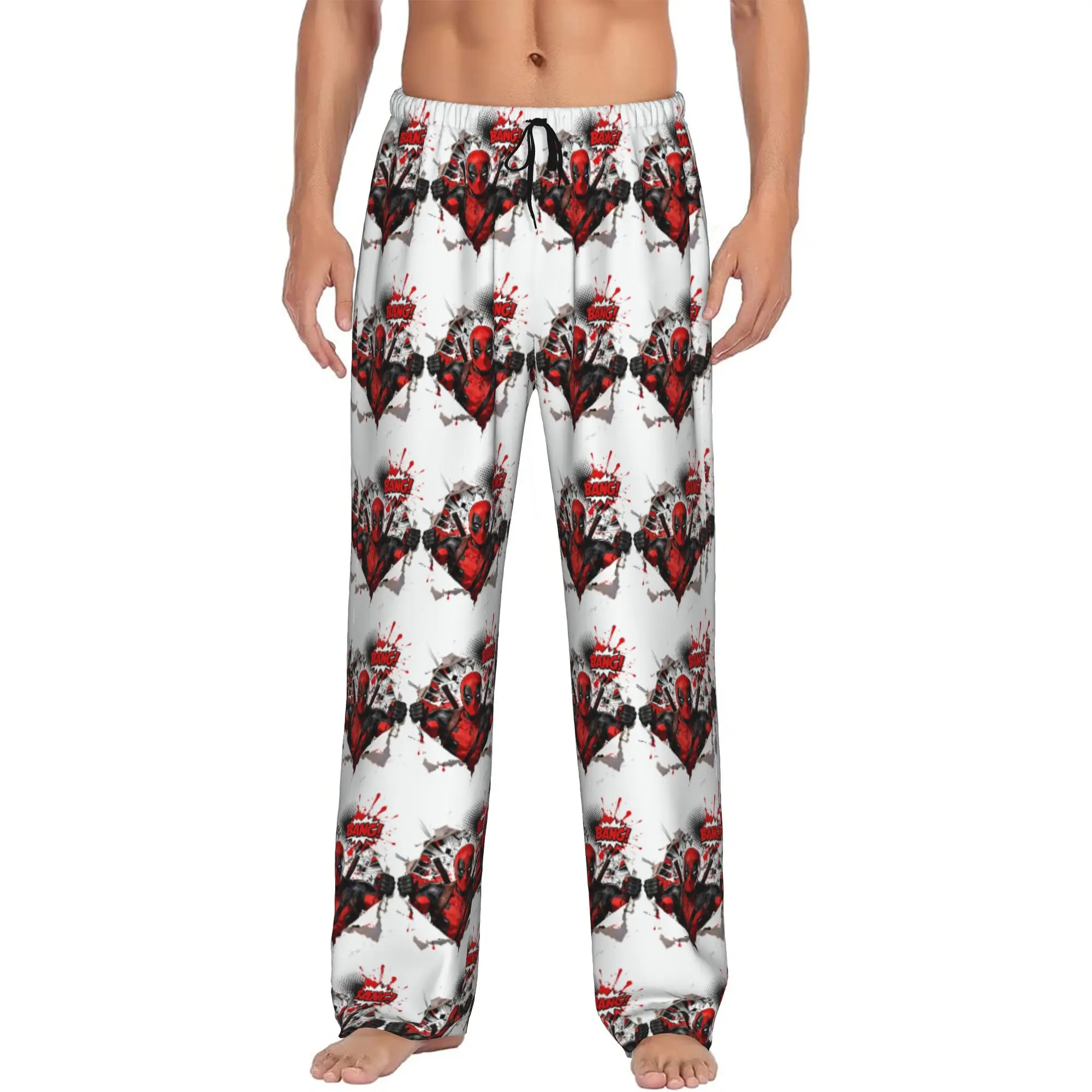 Custom D-Deadpool Manga Pajama Pants Sleepwear for Men Elastic Waistband Sleep Lounge Bottoms with Pockets
Custom D-Deadpool Manga Pajama Pants Sleepwear for Men Elastic Waistband Sleep Lounge Bottoms with Pockets