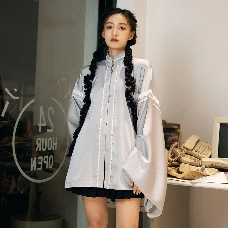 Original Hanfu Stand Collar Button Front Sve Floral Clouds Flng Women's Traditional Chinese Clothing Polyester Fiber
Original Hanfu Stand Collar Button Front Sve Floral Clouds Flng Women's Traditional Chinese Clothing Polyester Fiber