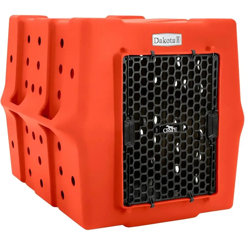 Rugged Orange Large Dog Kennel for Outdoor Use
Rugged Orange Large Dog Kennel for Outdoor Use