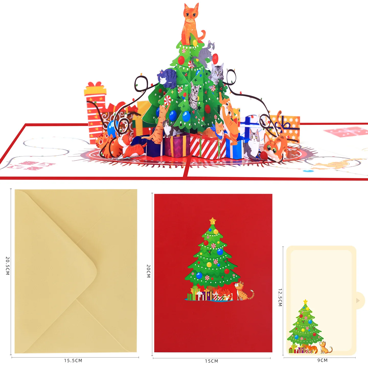 10 шт. новые рождественские поздравительные открытки 3d всплывающие рождественские елки с изображением кошки, бумажная скульптура, праздничные открытки ручной работы с пожеланиями
10 шт. новые рождественские поздравительные открытки 3d всплывающие рождественские елки с изображением кошки, бумажная скульптура, праздничные открытки ручной работы с пожеланиями
