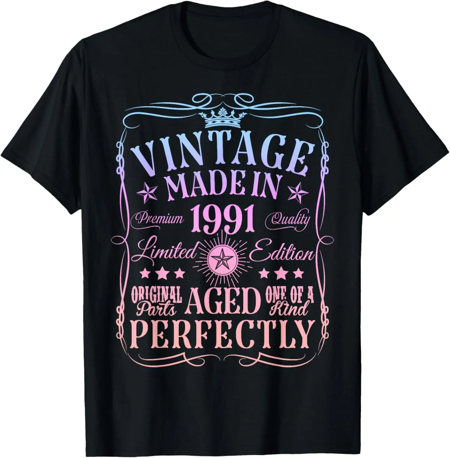 Vintage 34th Birthday Decorations Vintage 1991 34 Years Old T-Shirt Vintage T Shirt Customizable Individuality Ropa Hombre
Vintage 34th Birthday Decorations Vintage 1991 34 Years Old T-Shirt Vintage T Shirt Customizable Individuality Ropa Hombre