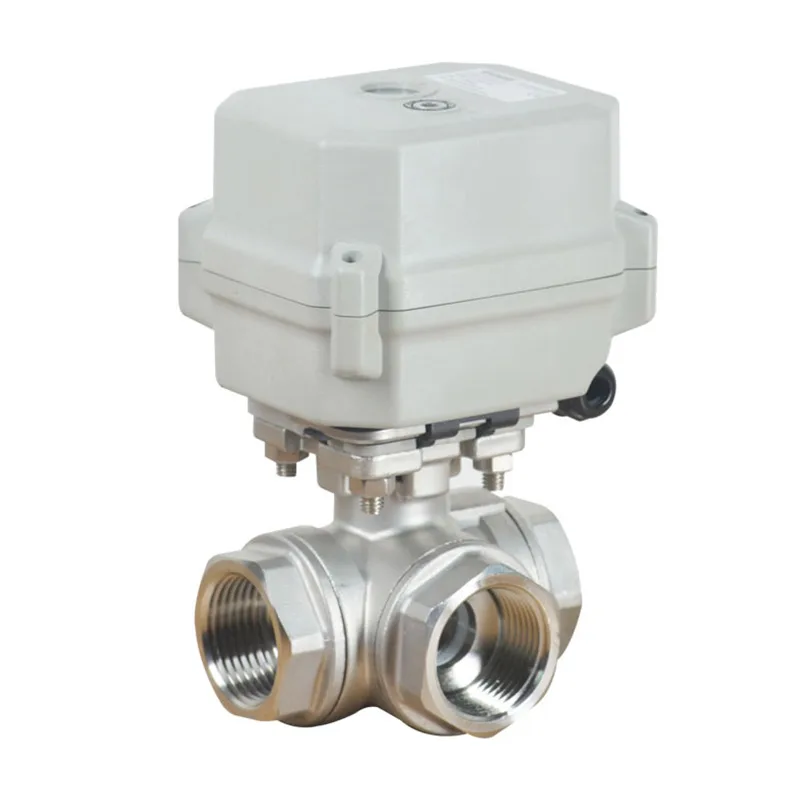 Hot Sale DN20 3/4" 3 Way Ss Mini Electric Motorized Automatic Actuator L/T Flow Control Water Ball Valve
Hot Sale DN20 3/4" 3 Way Ss Mini Electric Motorized Automatic Actuator L/T Flow Control Water Ball Valve
