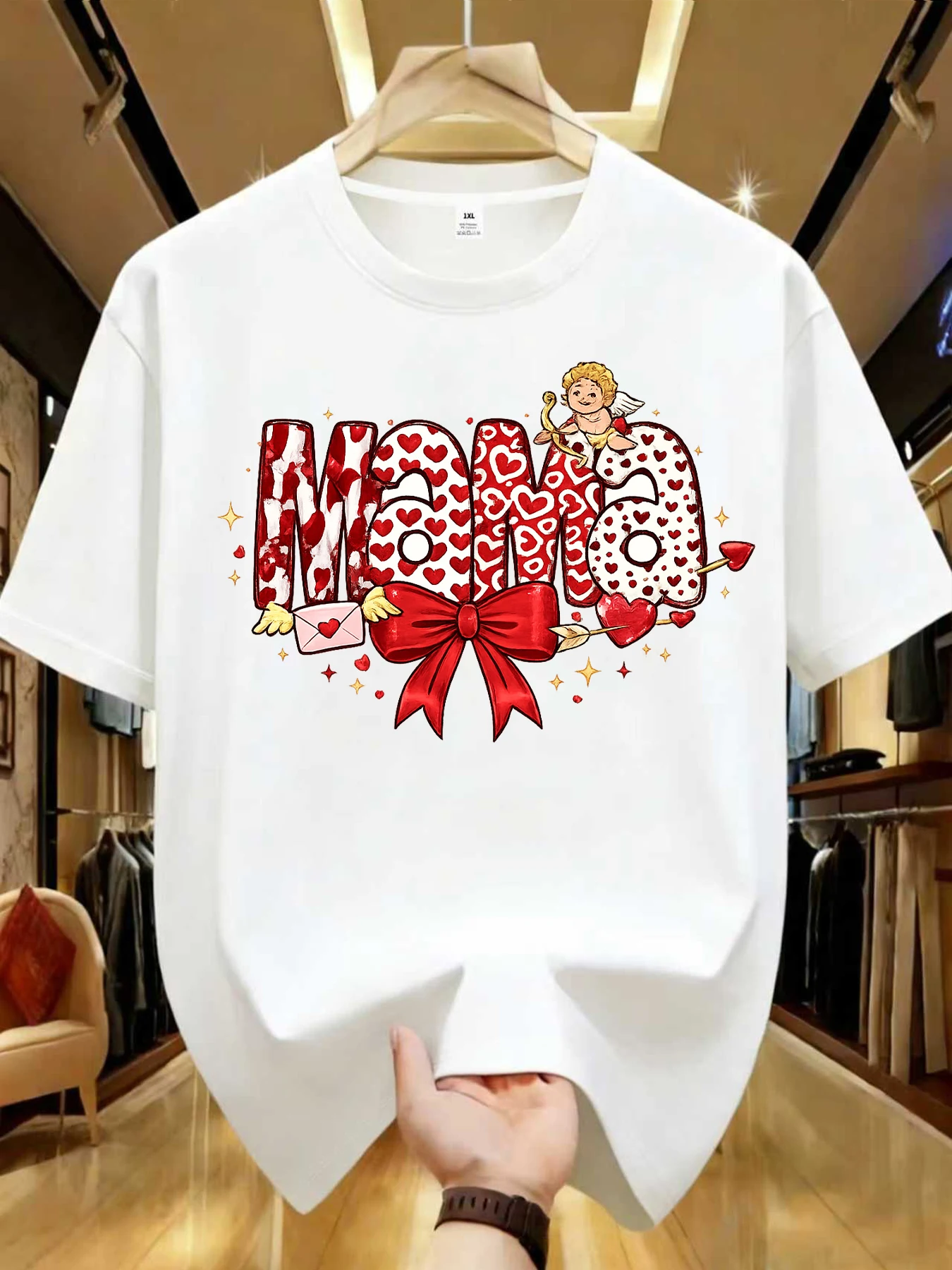 【WDS01501】Creative letter printed plus size women's round neck T-shirt summer casual short sleeved top street fashion versatile
【WDS01501】Creative letter printed plus size women's round neck T-shirt summer casual short sleeved top street fashion versatile