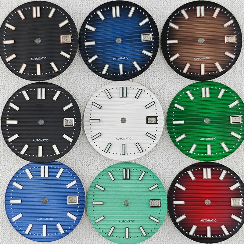 30.5mm Watch Dial With Watch Hands Nautilus Sunray Fit NH35 NH36 Watch Faces Automatic Movement
30.5mm Watch Dial With Watch Hands Nautilus Sunray Fit NH35 NH36 Watch Faces Automatic Movement