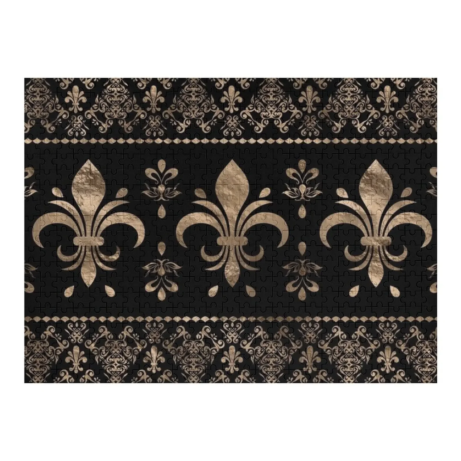 Luxury black and gold Fleur-de-lis ornament Jigsaw Puzzle Anime Photo Personalized Gifts Baby Wooden Puzzle
Luxury black and gold Fleur-de-lis ornament Jigsaw Puzzle Anime Photo Personalized Gifts Baby Wooden Puzzle