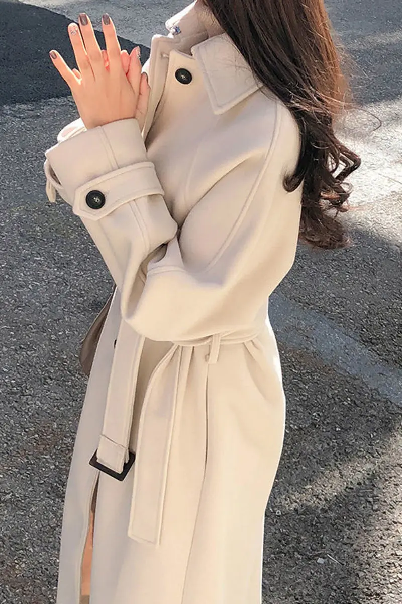 2024 New Winter Women Trench Coat Korean Style Loose Fit Wool Blend Overcoat Thickened Slimming Elegant Outerwear High Quality
2024 New Winter Women Trench Coat Korean Style Loose Fit Wool Blend Overcoat Thickened Slimming Elegant Outerwear High Quality