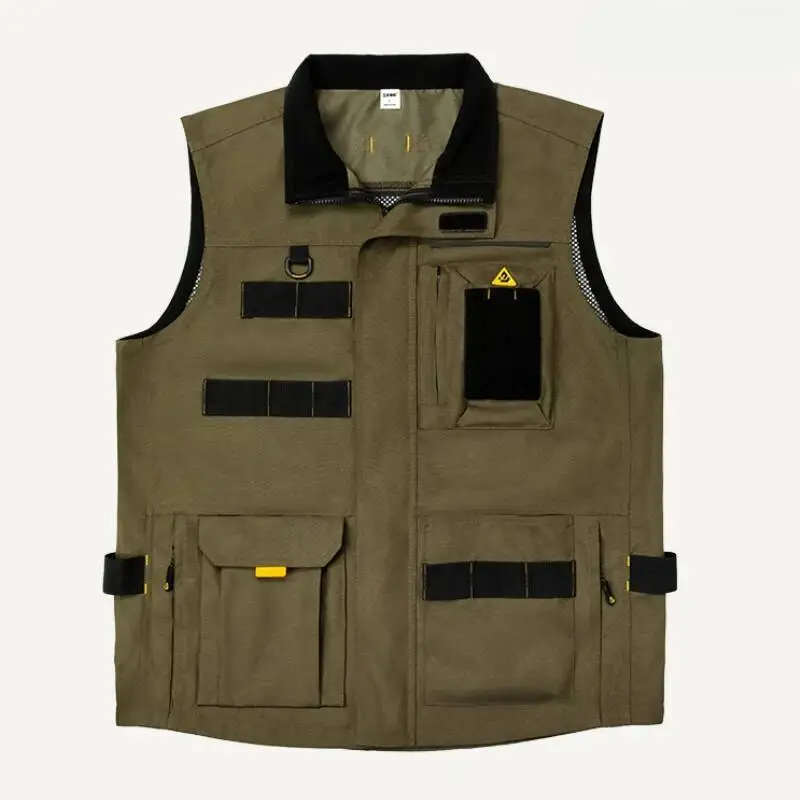 Multi Pockets Work Tool Men Outdoor Photography Fishing Vest Electrician Waistcoat Mesh Breathable Workwear Clothes Jacket
Multi Pockets Work Tool Men Outdoor Photography Fishing Vest Electrician Waistcoat Mesh Breathable Workwear Clothes Jacket