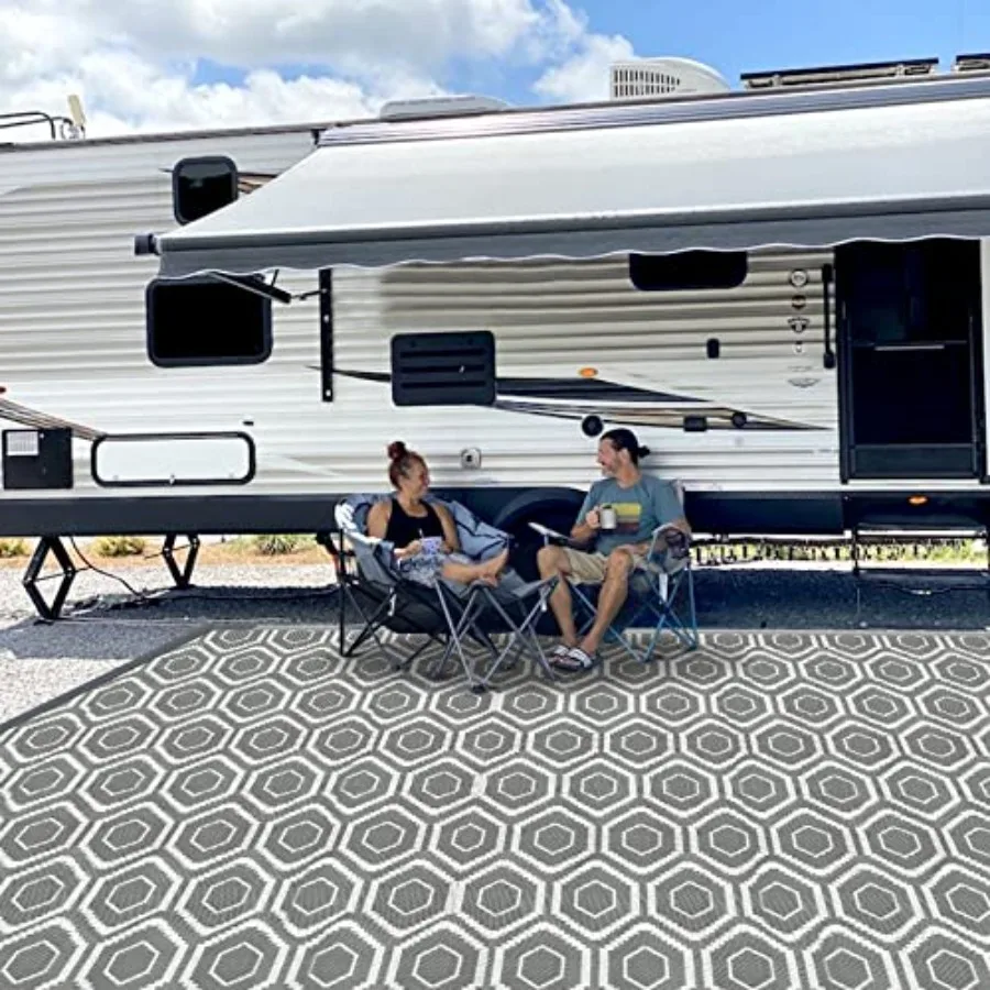 Outdoor Camping Rugs, 9x18 Plastic Straw Rug for Patios, RV, Backyard, Deck, Picnic, BeachWeatherproof, Reversible, Beige Brown
Outdoor Camping Rugs, 9x18 Plastic Straw Rug for Patios, RV, Backyard, Deck, Picnic, BeachWeatherproof, Reversible, Beige Brown