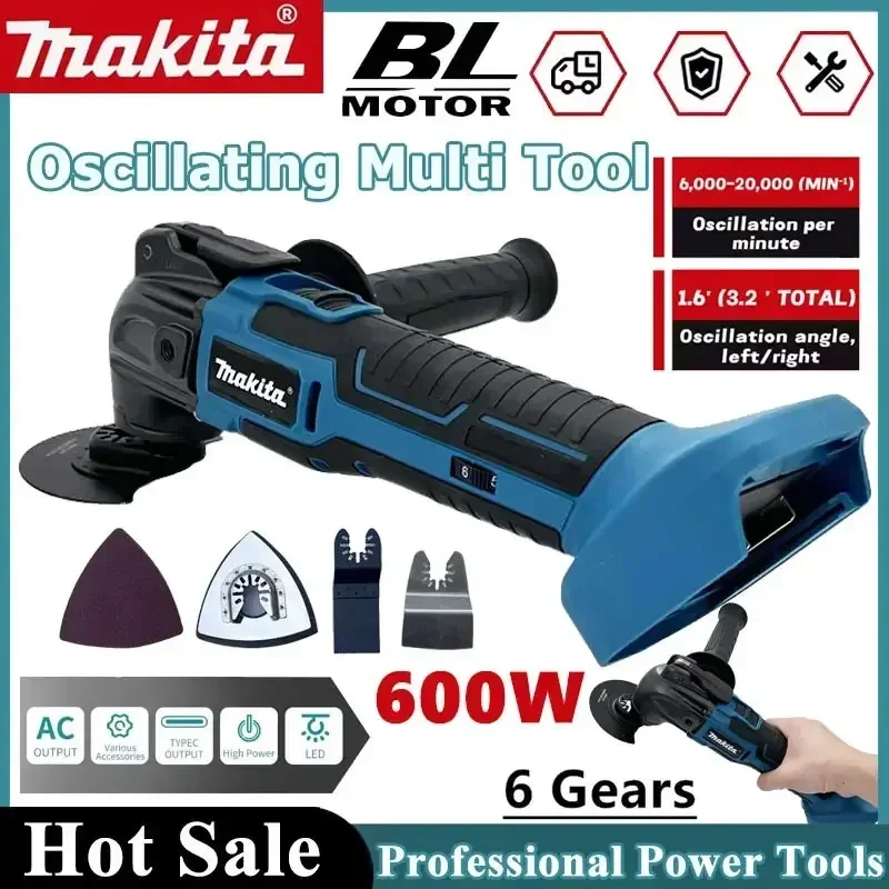Makita Brushless Quick Release Oscillating Tool Multi Functional Tool Renovator Electric Trimmer Compatible For 18V Battery
Makita Brushless Quick Release Oscillating Tool Multi Functional Tool Renovator Electric Trimmer Compatible For 18V Battery