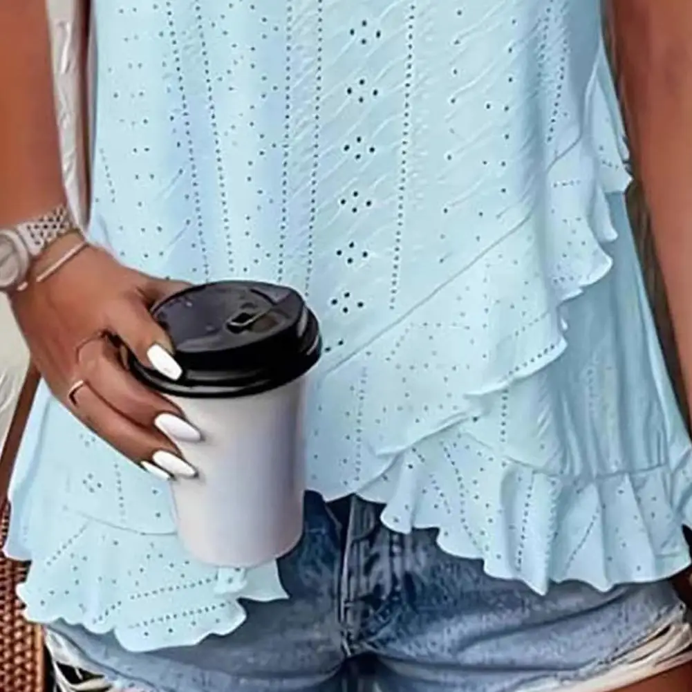 Female Tops Sexy Casual Solid Color Loose V-neck Lotus Leaf Sleeve Short-sleeved Shirt Daily Holiday Beach Office T-shirt Summer
Female Tops Sexy Casual Solid Color Loose V-neck Lotus Leaf Sleeve Short-sleeved Shirt Daily Holiday Beach Office T-shirt Summer